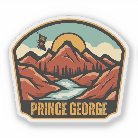Sticker Prince George (Colombie-Britannique) (Devant)