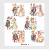Sticker Prince & Princesse (Feuille)