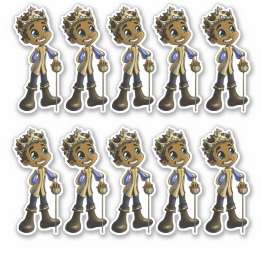 Sticker Princes afro-américains (Devant)