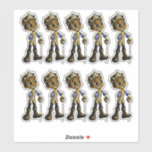 Sticker Princes afro-américains (Feuille)