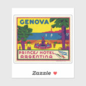 Sticker Princes Hotel Argentina Genova (Feuille)