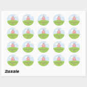 Sticker Princess Castle Favor ou Sceau d'enveloppe (Feuille)