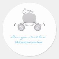 Sticker Princess Cinderella Elegant Carriage Party