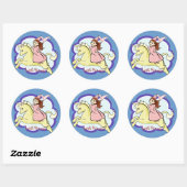 Sticker Princess et Unicorn (Feuille)