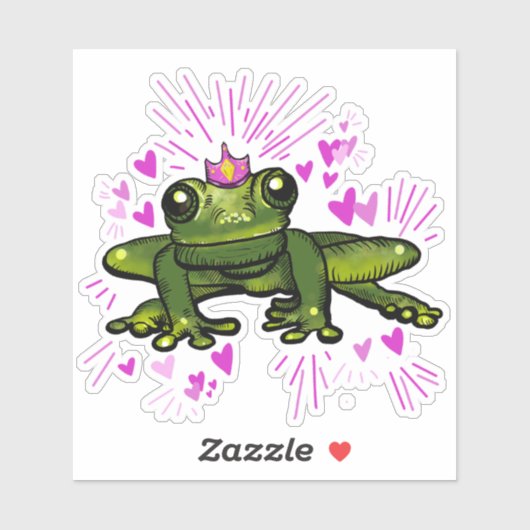 Sticker Princess Frog (Feuille)