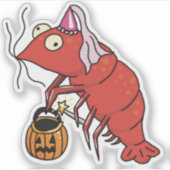 Sticker Princess Halloween crevettes Trick ou traitement (Devant)