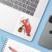 Sticker Princess Halloween crevettes Trick ou traitement (Ordinateur portable avec iPhone)