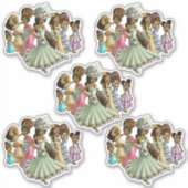Sticker Princesse afro-américaine (Devant)