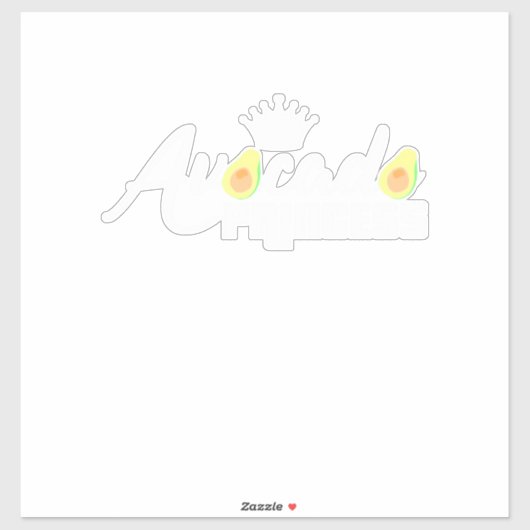 Sticker Princesse Avocado (Feuille)