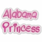 Sticker Princesse d'Alabama (Devant)