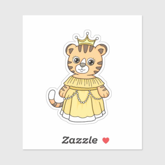 Sticker Princesse de Tiger (Feuille)