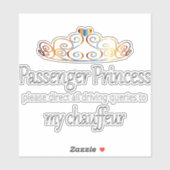 Sticker Princesse des passagers (Feuille)