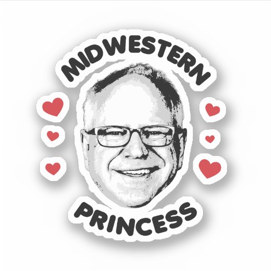 Sticker Princesse du Midwest (Devant)