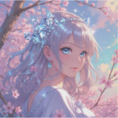 Sticker Princesse Fleur de Cerisier (Devant)