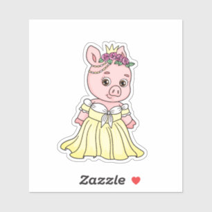 Sticker Princesse Pig