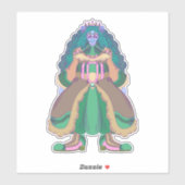 Sticker Princesse Rat (Feuille)