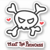 Sticker Princesse Skull&Cross Bones (Devant)