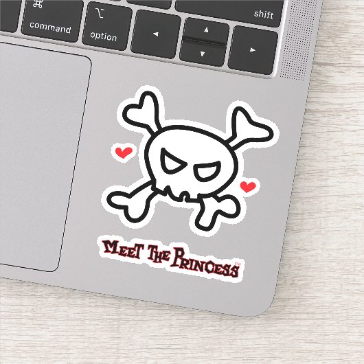 Sticker Princesse Skull&Cross Bones (Détail)