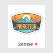 Sticker Princeton, Idaho (Feuille)