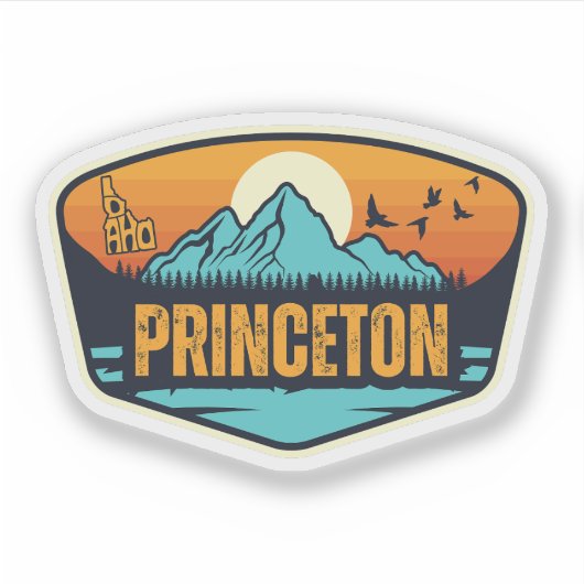 Sticker Princeton, Idaho (Devant)