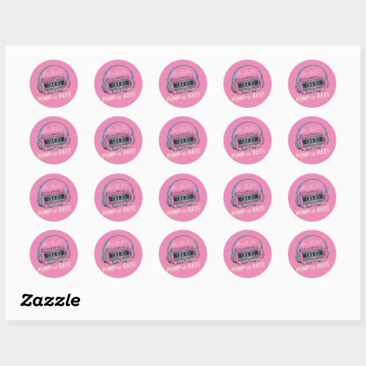 Sticker principal Mix rose vibre (Feuille)