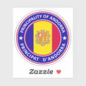 Sticker Principauté d'Andorre (Feuille)