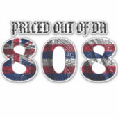 Sticker PRIS SUR LE DRAPEAU DE DA 808 Tibal HI (Devant)