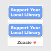 Sticker Prise en charge de votre bibliothèque locale - Ble (Feuille)