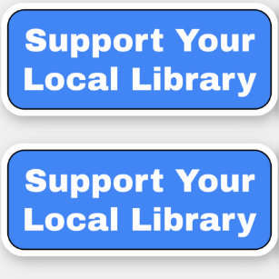Sticker Prise en charge de votre bibliothèque locale - Ble