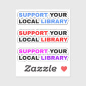 Sticker Prise en charge des bibliothèques - Prise en charg (Feuille)