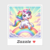 Sticker Prisme joyeuse Unicorn Whimsical (Feuille)