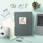 Sticker Prisme joyeuse Unicorn Whimsical (Couverture iPad)