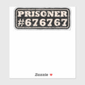 Sticker Prisoner 67 Meme (Feuille)