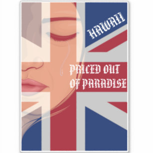 Sticker PRIX HORS PARADIS - Drapeau WAHINE HI PLEIN