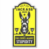Sticker Prix Jackass (Devant)