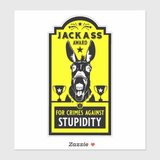 Sticker Prix Jackass (Feuille)