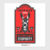 Sticker Prix Jackass (Feuille)