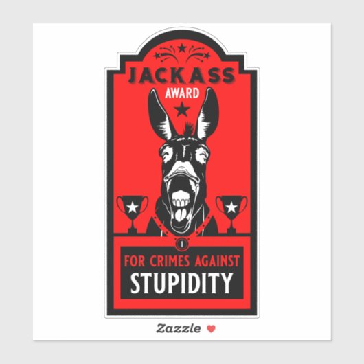 Sticker Prix Jackass (Feuille)