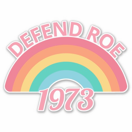 Sticker Pro Abortion - Défendre Roe contre Wade II (Devant)