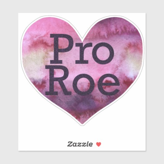 Sticker Pro Roe Purple Aquarelle Coeur (Feuille)