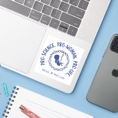 Sticker pro-science pro-femme pro-vie (Ordinateur portable avec iPhone)