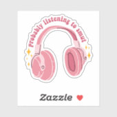 Sticker Probablement écouter Smut Audiobooks Lover Kindle (Feuille)