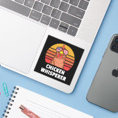 Sticker Producteur de poulet Whisperer (Ordinateur portable avec iPhone)
