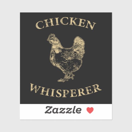 Sticker Producteur de poulet Whisperer (Feuille)