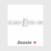 Sticker Produit De Convolution De Deux Fonctions (Feuille)
