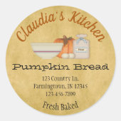 Sticker produit de pain citrouille (Devant)