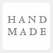 Sticker produit script moderne fait main (Devant)