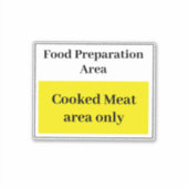 Sticker Produits alimentaires Viande cuite (Devant)