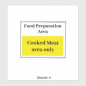 Sticker Produits alimentaires Viande cuite (Feuille)