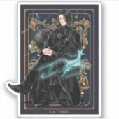 Sticker Professeur Anime Severus Snape assis (Devant)